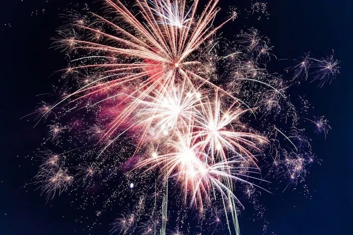 fireworks in the sky